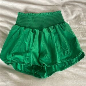 Aerie High Waist Green Women's Shorts